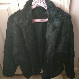 Rabbit fur coat